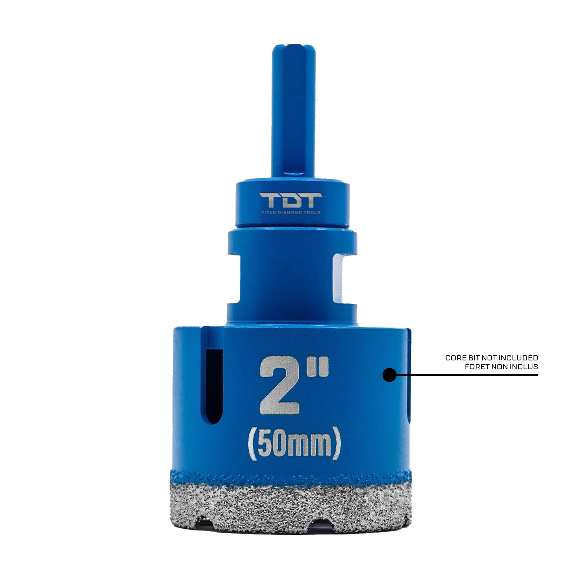 core drill bit adapter with tool